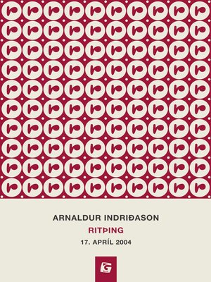 cover image of Arnaldur Indriðason : ritþing 17. apríl 2004